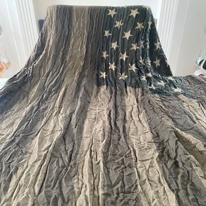 John Varvatos Antiquated Extra Large American Flag Scarf